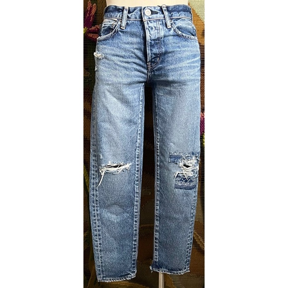 Moussy Monroe Patched Jeans 25